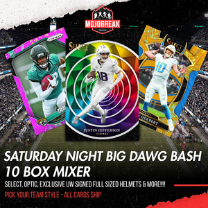 Saturday Night Big Dawg NFL Optic Absolute Bash 10 Box Mixer Pick Your Team #27