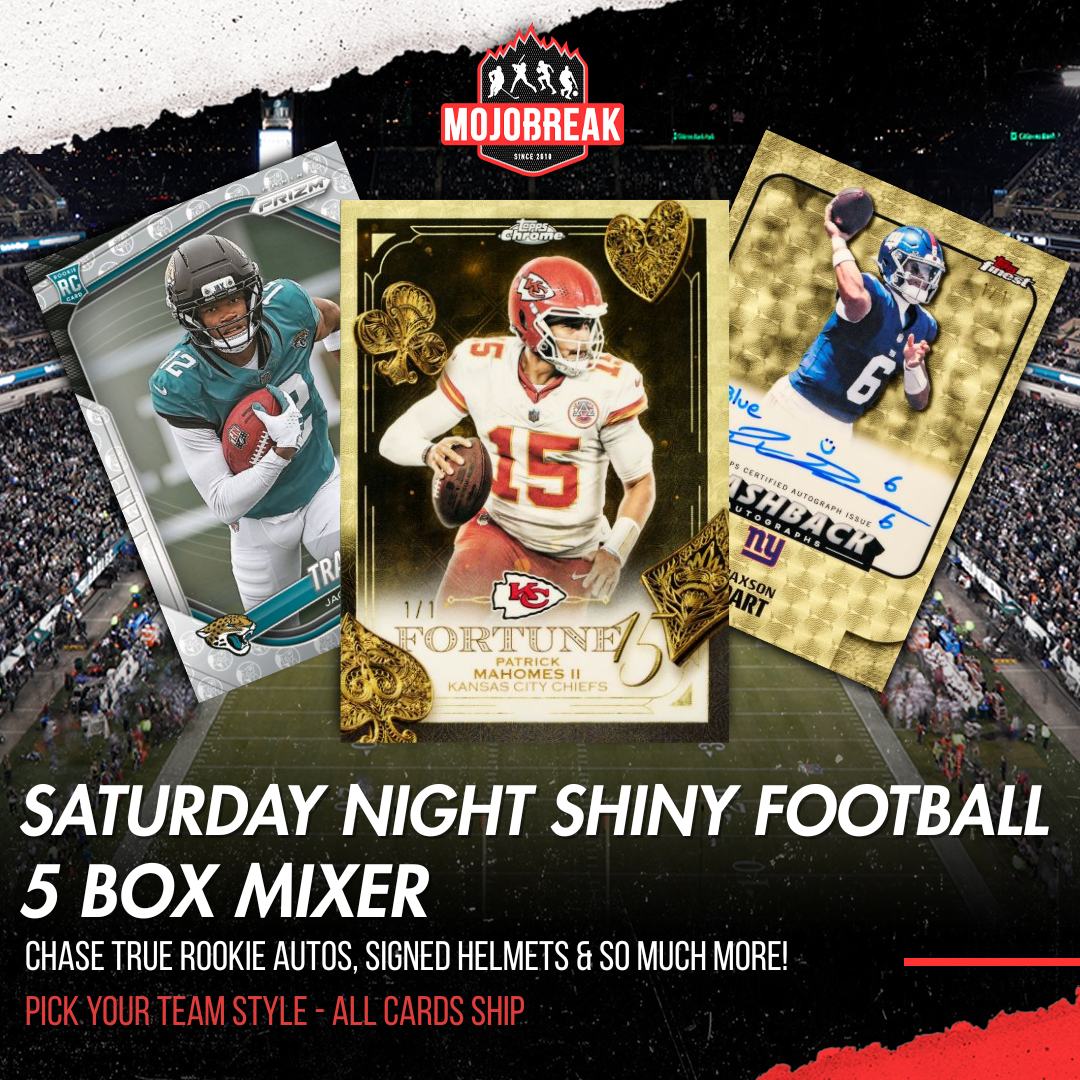 Saturday Night Shiny NFL Chrome Helmet Prizm 5 Box Mixer Pick Your Team #1