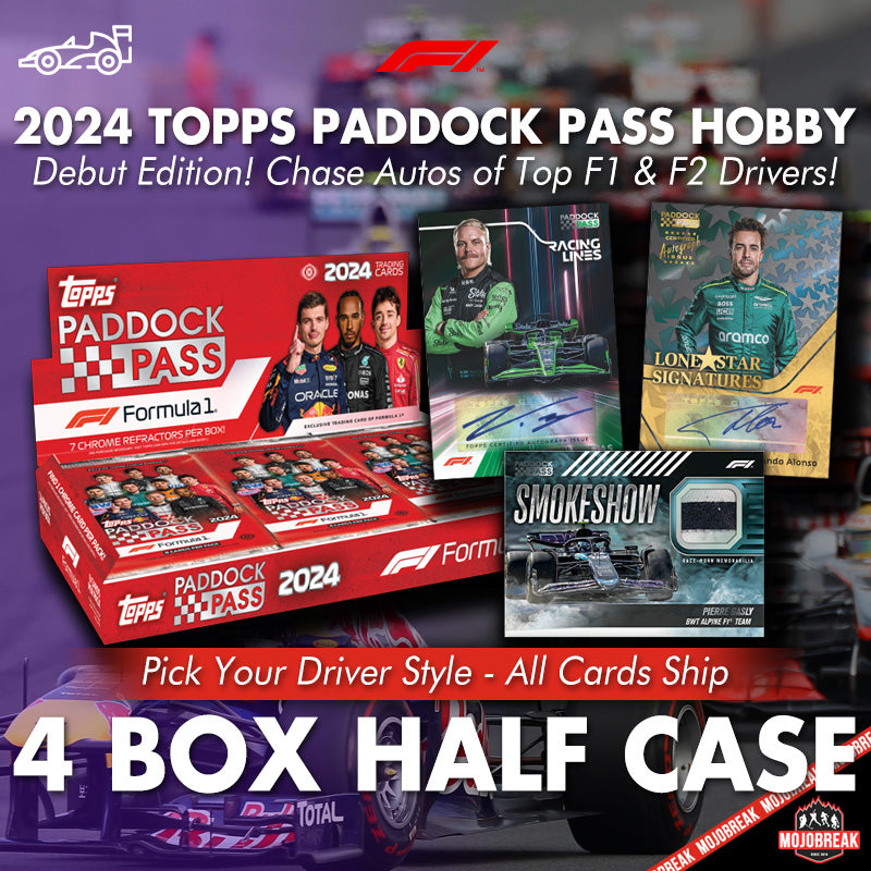 2024 Topps Paddock Pass Formula 1 Hobby 4 Box Half Case Pick Your Driver #4