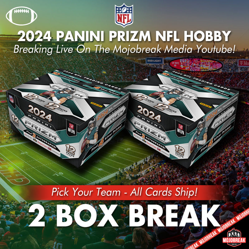 2024 Panini Prizm NFL Hobby 2 Box Pick Your Team 1