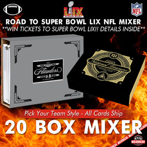 Road To Super Bowl LIX NFL Football 20 Box Mixer Pick Your Team #13 (Entry For Every Spot!!)