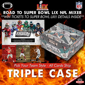 Road To Super Bowl LIX NFL Football 32 Box Triple Case Pick Your Team #17 (Entry For Every Spot!!)