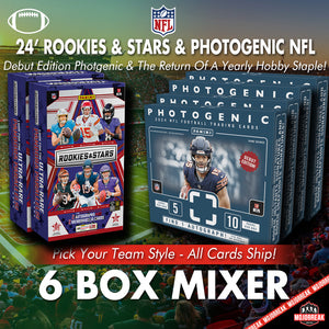 2024 Panini Photogenic & Rookie & Stars NFL Hobby 6 Box Mixer Pick Your Team #1