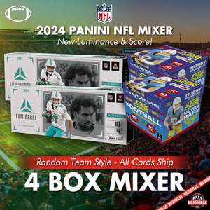 2024 Panini Score & Luminance NFL Hobby 4 Box Mixer Random Team #2