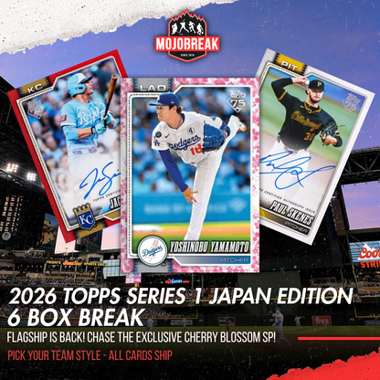 2026 Topps Series 1 Baseball Japan Edition 6 Box Half Case Pick Your Team #7