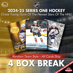 2024/25 Upper Deck Series One NHL Hockey Hobby 4 Box Random Team #1