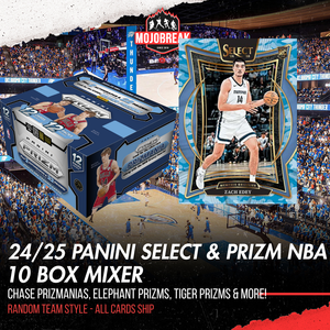 2024/25 Panini Prizm & Select Basketball Hobby Mega 10 Box Mixer Random Team #2