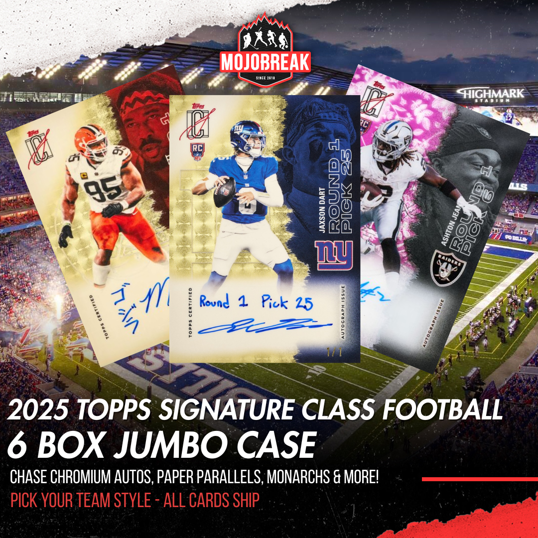 2025 Topps Signature Class Football Jumbo 6 Box Case Pick Your Team #1