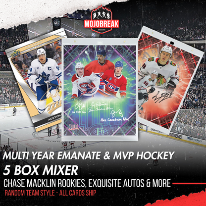 2024/25/26 UD & UW Emanate & MVP NHL Hobby 5 Box Mixer Random Team #1