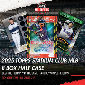 2025 Topps Stadium Club Baseball Hobby 8 Box Half Case Pick Your Team #1