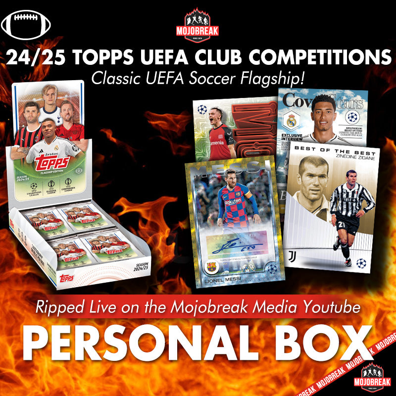 Personal Box - 2024/25 Topps UEFA Club Competitions Soccer Hobby Box (PB)