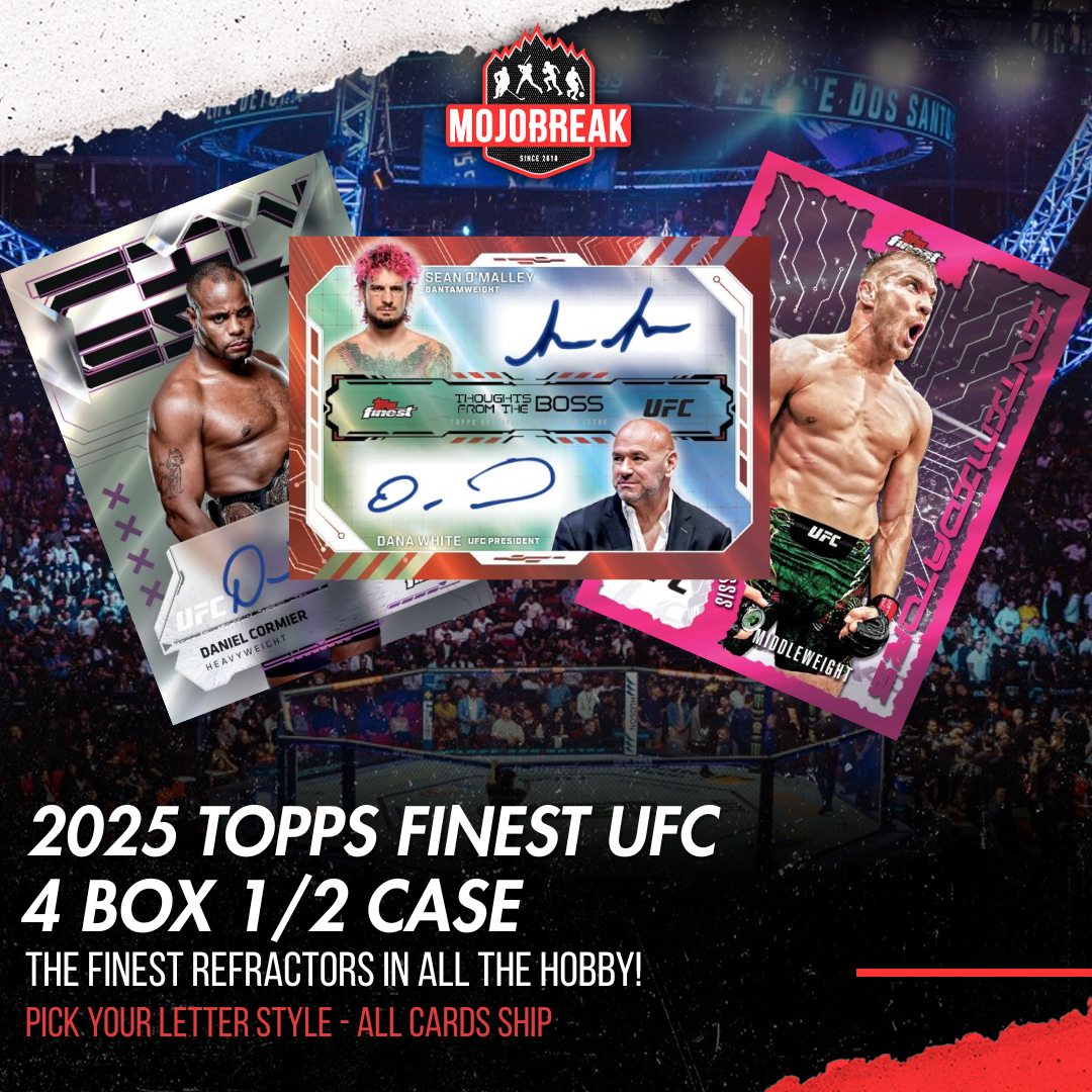2025 Topps Finest UFC Hobby 4 Box Pick Your Letter #2