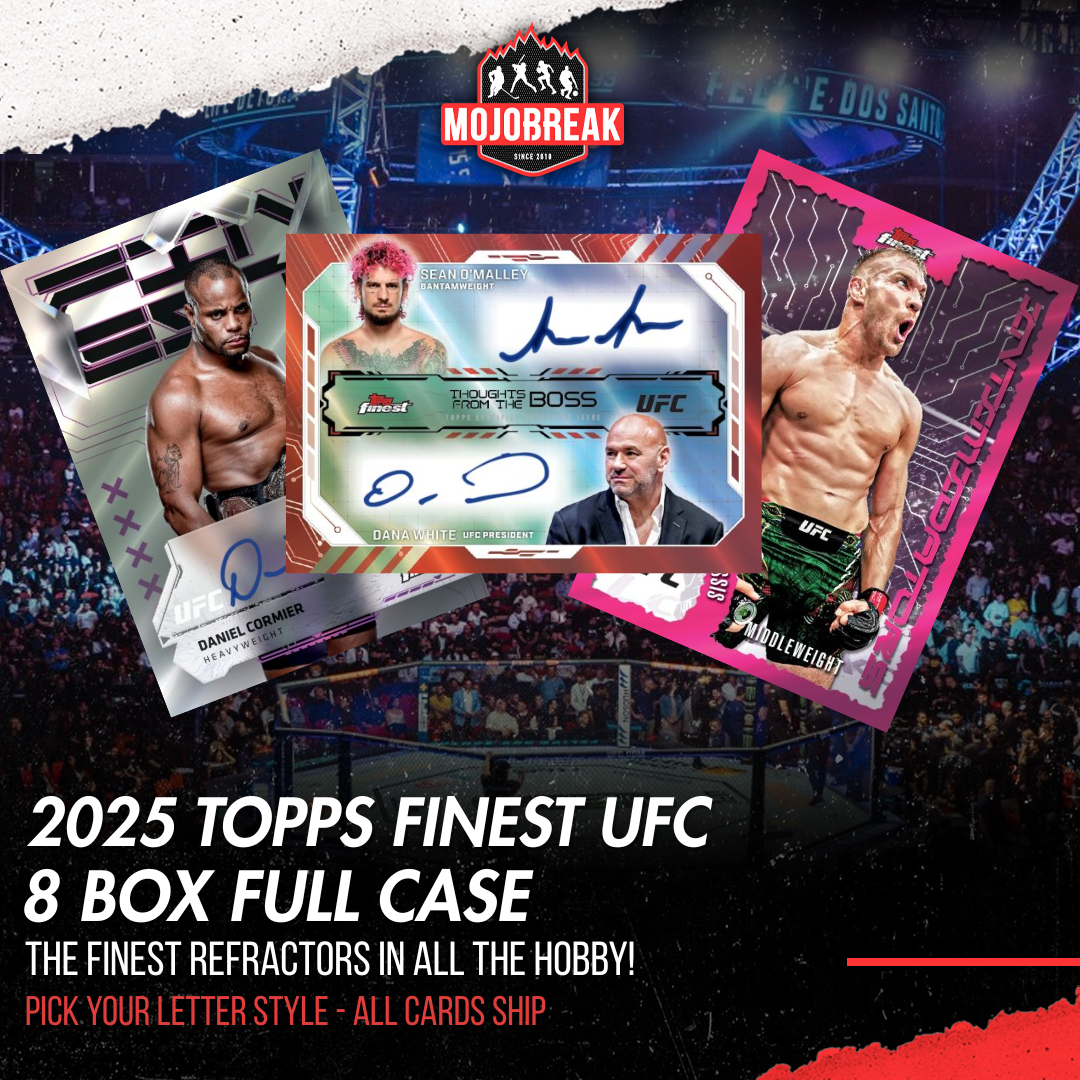 2025 Topps Finest UFC Hobby 8 Box Pick Your Letter #1