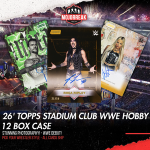 2026 Topps Stadium Club WWE Hobby 12 Box Case Pick Your Wrestler #1 (Listing 1 Of 2)