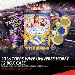 2026 Topps WWE Universe Hobby 12 Box Case Pick Your Wrestler #2 (Listing 1 Of 2)
