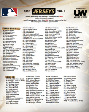 2026 Fanatics UW MLB Signed Jerseys Volume Two 8 Box Case Pick Your Team #2
