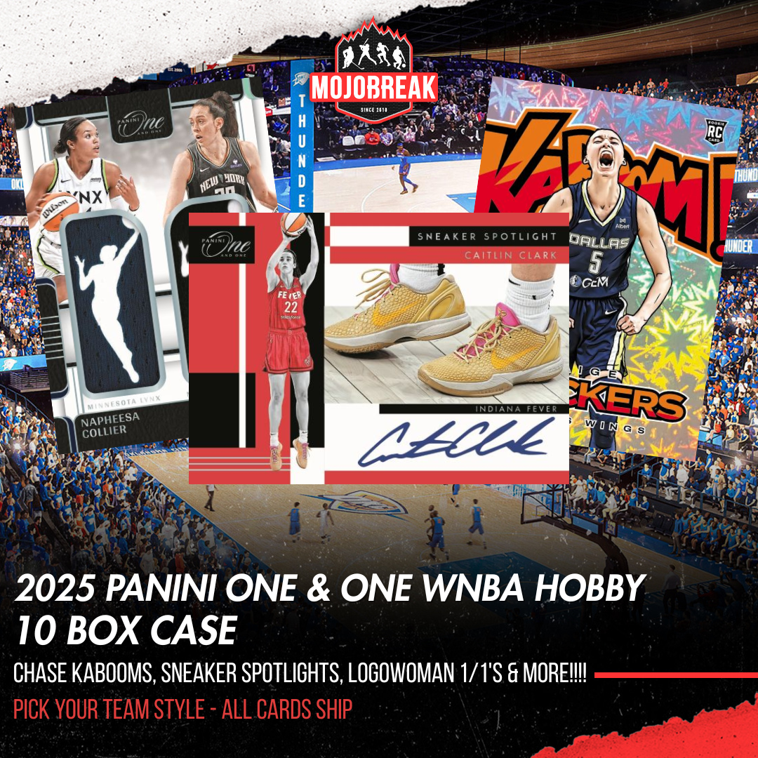 2025 Panini One & One WNBA Hobby 10 Box Case Pick Your Team #1