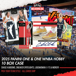 2025 Panini One & One WNBA Hobby 10 Box Case Pick Your Team #1